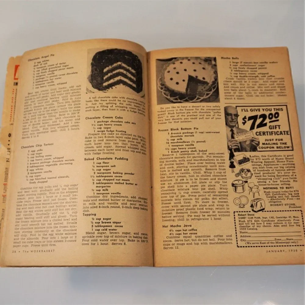 2 Issues The Workbasket Magazine 1958 Vintage Publication Home and Needlecraft